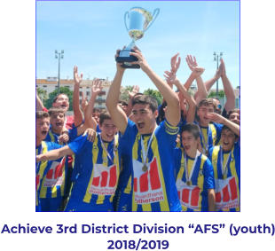 Achieve 3rd District Division “AFS” (youth) 2018/2019